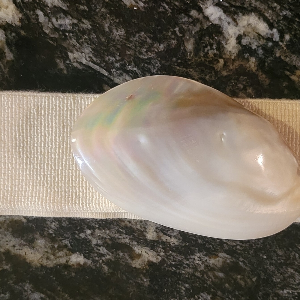 VINTAGE STUNNING SEASHELL BELT. SIZE LARGE